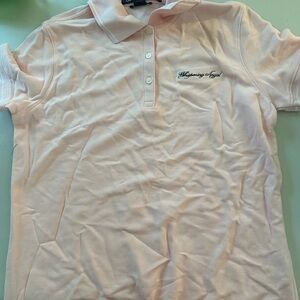 Women's Whispering Angel Short Sleeve Polo Shirt - Pink NWT